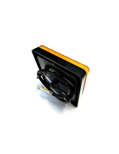 2x 3 Funktionen 10 LED Rückleuchte 100x100x21 E4 LKW PKW Anhänger mit 2x Dreieck