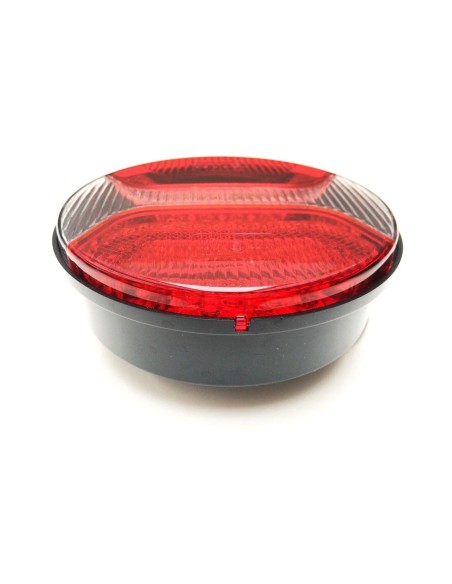 2x 2 Funktionen LED Rückleuchte Rund 122 E9 für Anhänger LKW PKW mit Dreieck