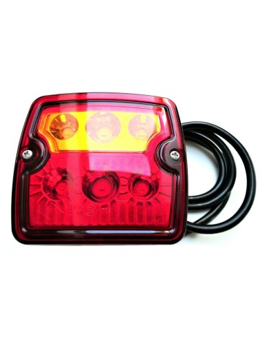 3 Funktionen LED Rückleuchte E9 12V 24V für Trailer LKW PKW Anhänger mit Dreieck