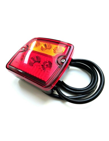 2x 3 Funktionen LED Rückleuchte E9 12V 24V Trailer LKW PKW Anhänger mit Dreieck