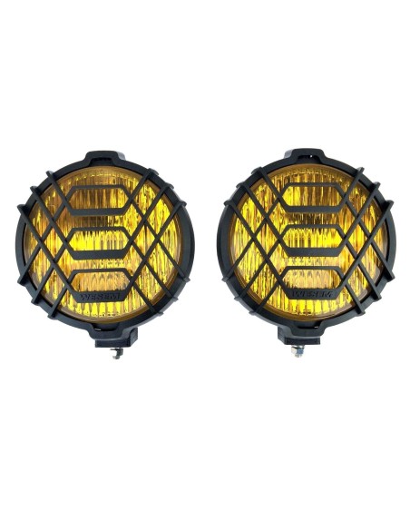 2x Gelb Nebelscheinwerfer H3 Halogen 24V Zusatzscheinwerfer mit Glühbirnen