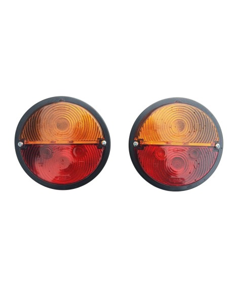 2x Rückleuchte Heckleuchte Trecker Blinker Schlepper Oldtimer mit Glühbirnen SET