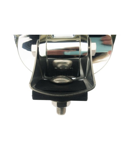Fernscheinwerfer H3 Chrom LED Ring 12V Positionslicht 183 Zusatz mit Glühbirnen