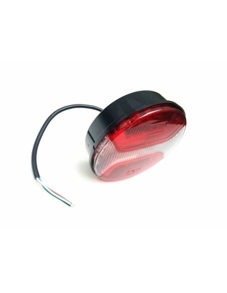 3x LED Rückleuchte Rund 122 f. Trailer Schlepper Wohnwagen Anhänger mit Dreieck