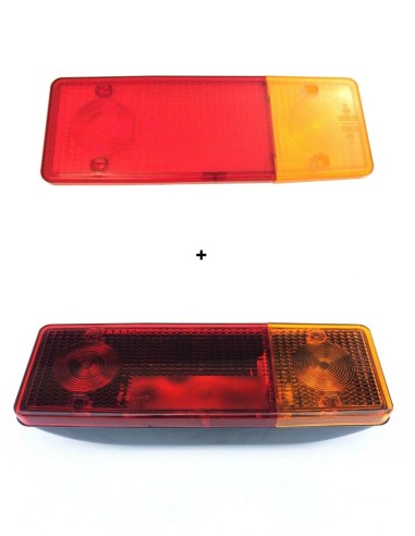Rückleuchte Heckleuchte Rücklicht Rechts Universal LKW Anhänger mit Lichtscheibe