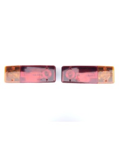 2x Rückleuchte Heckleuchte 285x100x60 mm Anhänger LKW mit Lichtscheiben R+L SET 2