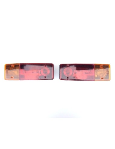 2x Rückleuchte Heckleuchte 285x100x60 mm Anhänger LKW mit Lichtscheiben R+L SET