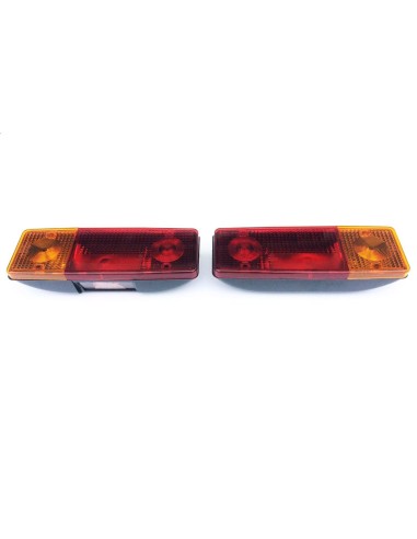 2x Rückleuchte Heckleuchte 285x100x60 mm Anhänger LKW mit Lichtscheiben R+L SET