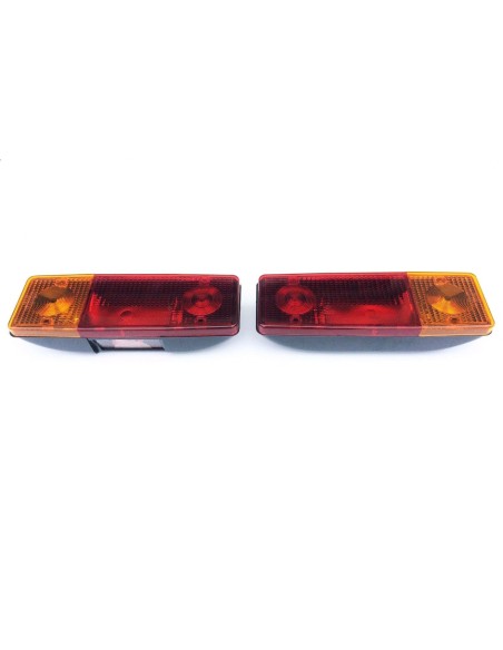 2x Rückleuchte Heckleuchte 285x100x60 mm Anhänger LKW mit Lichtscheiben R+L SET