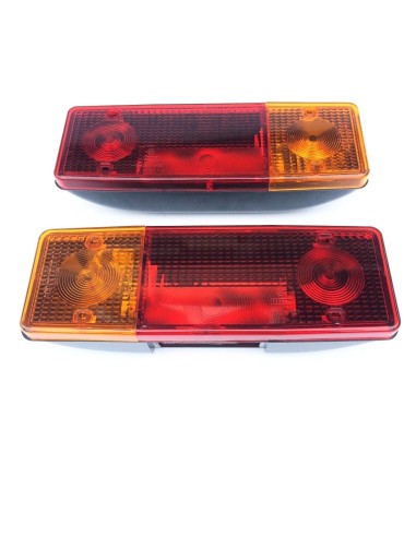 2x Rückleuchte Heckleuchte 285x100x60 mm Anhänger LKW mit Lichtscheiben R+L SET