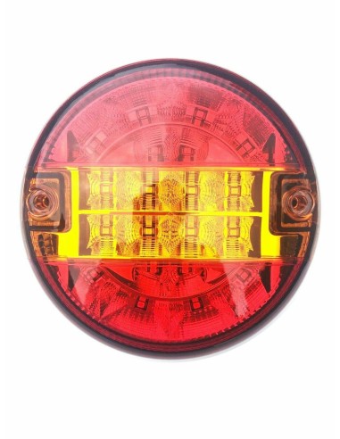8x LED Rückleuchte Rund Nebelschlußleuchte Rückfahrleuchte Anhänger mit Dreieck