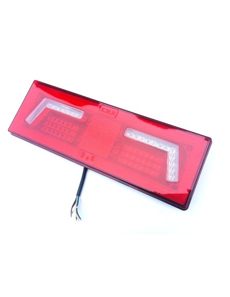 LED Rückleuchte links 5 Funktionen Neon Effekt 12V 24V Traktor Bagger m. Dreieck