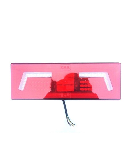 LED Rückleuchte links 5 Funktionen Neon Effekt 12V 24V Traktor Bagger m. Dreieck
