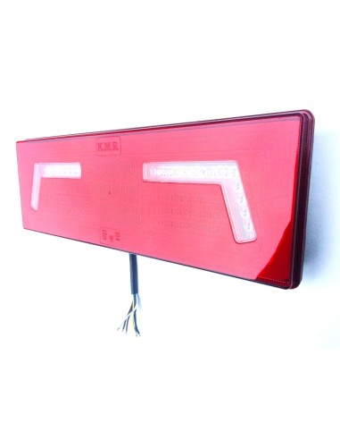 LED Rückleuchte links 5 Funktionen Neon Effekt 12V 24V Traktor Bagger m. Dreieck
