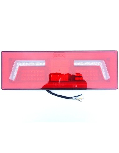 2x LED Rückleuchte 5 Funktionen Neon Effekt 12V 24V Traktor Bagger mit 2 Dreieck