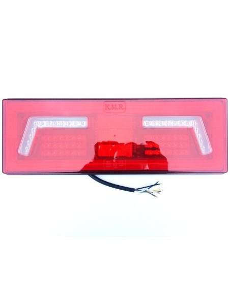 2x LED Rückleuchte 5 Funktionen Neon Effekt 12V 24V Traktor Bagger mit 2 Dreieck