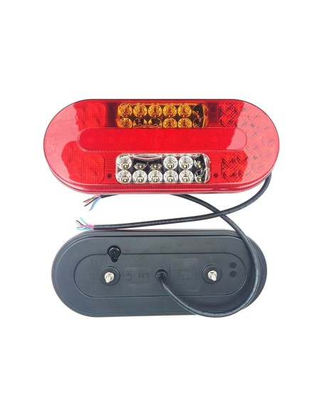 2x 5 Funktionen LED Rückleuchte 12V 24V E9 für LKW Anhänger Schlepper Traktor