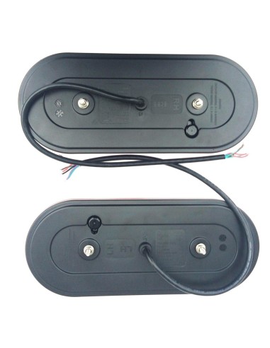 2x 5 Funktionen LED Rückleuchte 12V 24V E9 für LKW Anhänger Schlepper Traktor