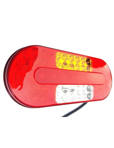 2x 5 Funktionen LED Rückleuchte 12V 24V E9 für LKW Anhänger Schlepper Traktor