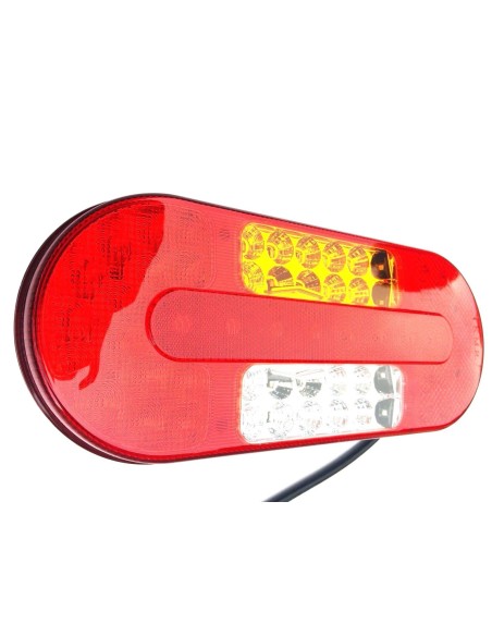 2x 5 Funktionen LED Rückleuchte 12V 24V E9 für LKW Anhänger Schlepper Traktor