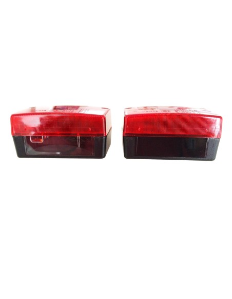 2x Rückleuchte Heckleuchte Blinker Anhänger Trailer 96x90x46 mit Glühbirnen SET
