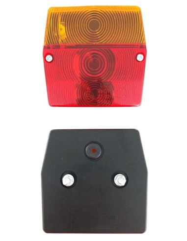 2x Rückleuchte Heckleuchte Blinker Anhänger Trailer 96x90x46 mit Glühbirnen SET