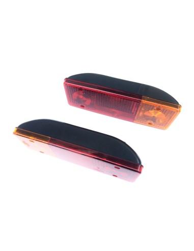 2x Heckleuchte Rückleuchte 285x100x60mm Rücklicht Universal R+L Anhänger LKW SET