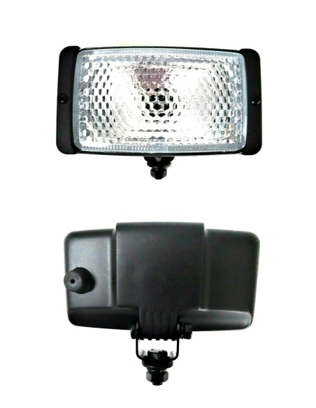 2x Arbeitsscheinwerfer Zusatzscheinwerfer 12V 24V H3 Halogen LKW mit Glühbirnen