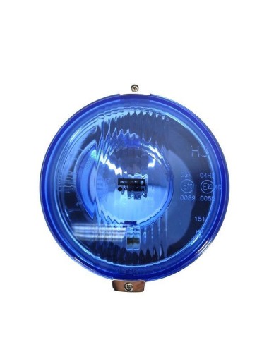 Blau chrom rund H3 Halogen Fernscheinwerfer Fernlicht 12V 24V E20 mit Glühbirnen