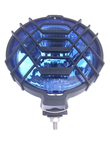 Blau chrom rund H3 Halogen Fernscheinwerfer Fernlicht 12V 24V E20 mit Glühbirnen