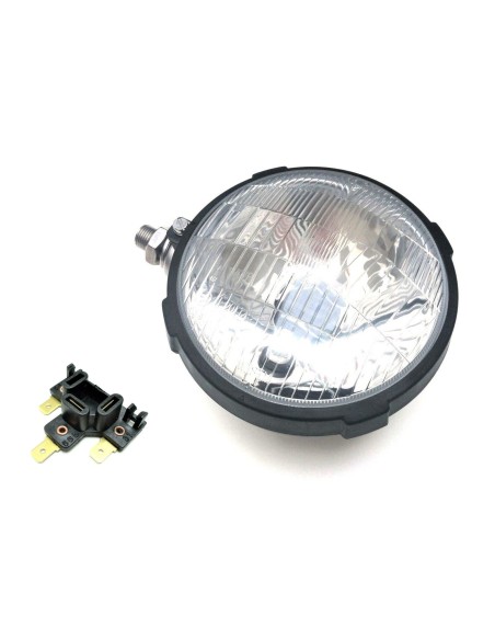 Traktorscheinwerfer links Rund Ø161 mm 12V 24V E20 Zetor Schlepper mit Stecker