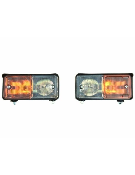 Positionsleuchte Frontscheinwerfer mit blinker 12-24V Traktor Bagger+ Glühbirnen