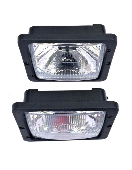 2x Scheinwerfer Fernlicht Abblendlicht H4 Traktor Fendt +2xStecker 1AA004109021
