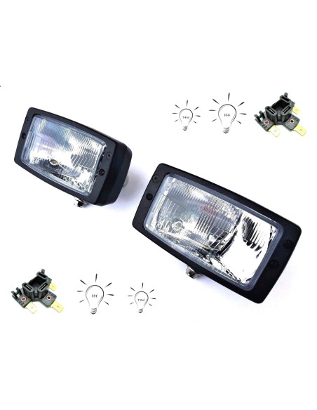 2x Scheinwerfer Fernlicht Abblend Positionslicht 1AB007145007 Stecker Glühbirnen