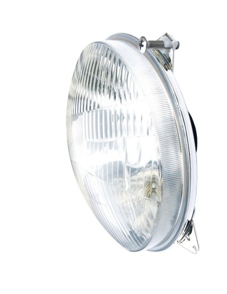 Scheinwerfer H4 Metall Rund ø178 12V 24V Positionslicht Abblendlicht mit Stecker