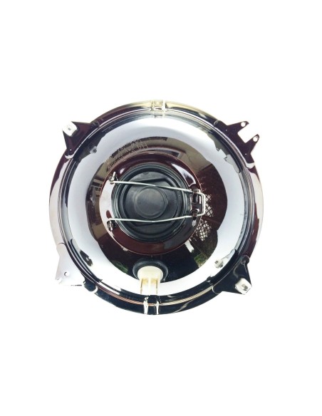 Scheinwerfer H4 Metall Rund ø178 12V 24V Positionslicht Abblendlicht mit Stecker
