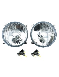 2x Scheinwerfer H4 Rund ø178 mm 12V 24V Positionslicht Abblendlicht mit Stecker