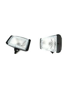 2x Arbeitsscheinwerfer Zusatzscheinwerfer H3 Halogen LKW mit 24V Glühbirnen