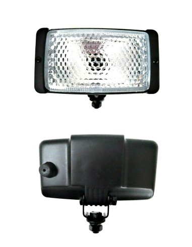 2x Arbeitsscheinwerfer Zusatzscheinwerfer H3 Halogen LKW mit 24V Glühbirnen