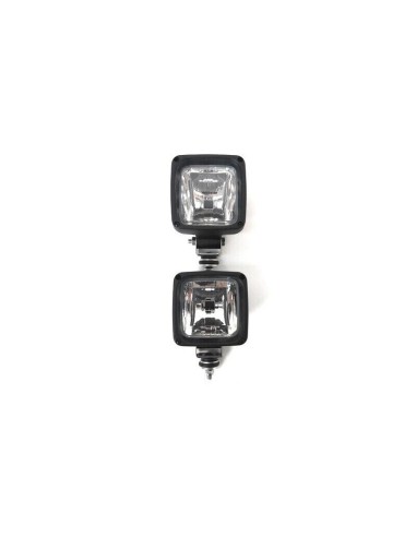 2x Arbeitsscheinwerfer Arbeitslampe H3 Halogen Offroad Traktor + 24V Glühbirnen