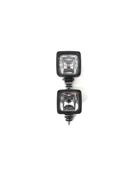 2x Arbeitsscheinwerfer Arbeitslampe H3 Halogen Offroad Traktor + 24V Glühbirnen