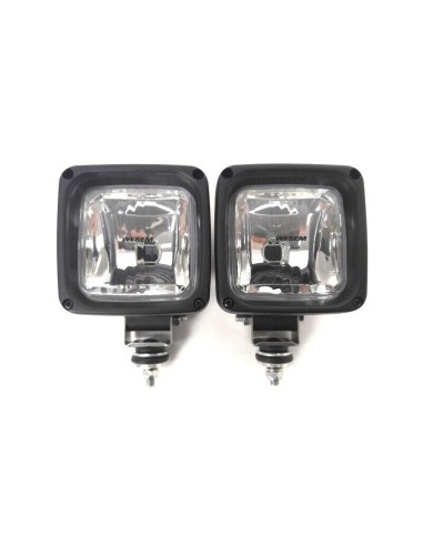 2x Arbeitsscheinwerfer Arbeitslampe H3 Halogen Offroad Traktor + 24V Glühbirnen
