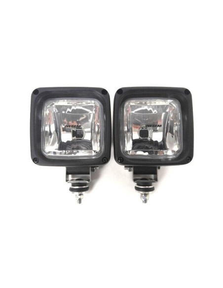 2x Arbeitsscheinwerfer Arbeitslampe H3 Halogen Offroad Traktor + 24V Glühbirnen