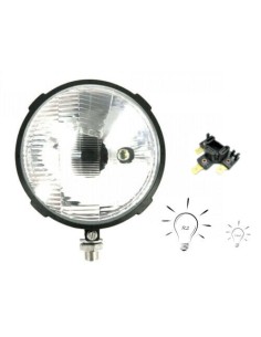 Traktorscheinwerfer links Positionslicht 12V 24V Zetor m. Stecker und Glühbirnen