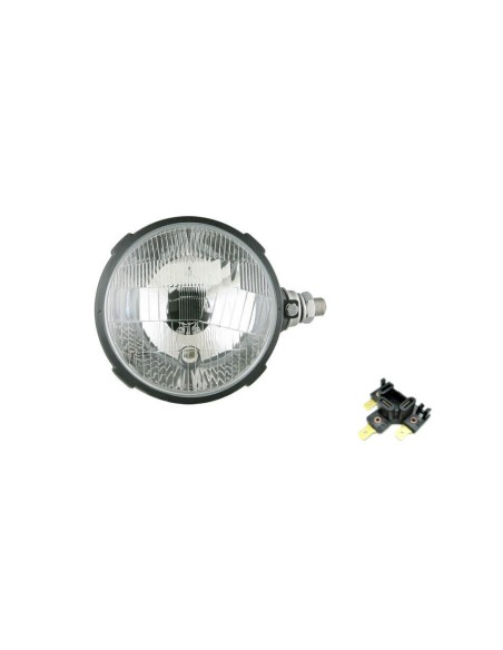 Traktorscheinwerfer rechts mit Positionslicht 12V 24V Zetor Ø161 E20 mit Stecker