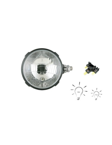 Traktorscheinwerfer rechts Positionslicht 12V 24V Zetor m. Stecker u. Glühbirnen