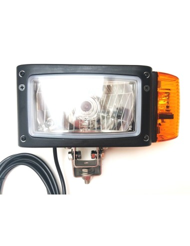 Scheinwerfer mit Blinker Links John Deere JCB Merlo Omegahalter mit Lampenschirm