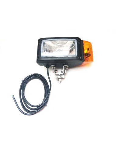 Scheinwerfer mit Blinker Links John Deere JCB Merlo Omegahalter mit Lampenschirm
