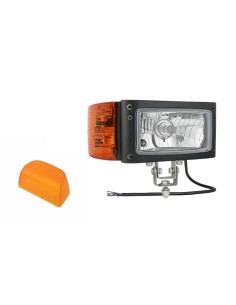 Scheinwerfer m. Blinker Rechts John Deere JCB Merlo Omegahalter mit Lampenschirm