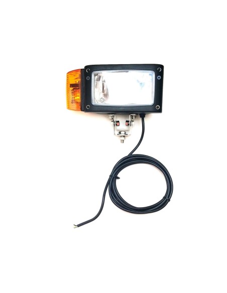 Scheinwerfer m. Blinker Rechts John Deere JCB Merlo Omegahalter mit Lampenschirm